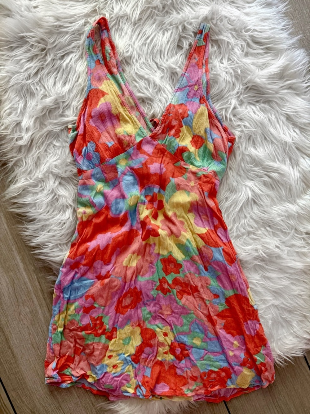 Billabong multi colored mini coverup dress
